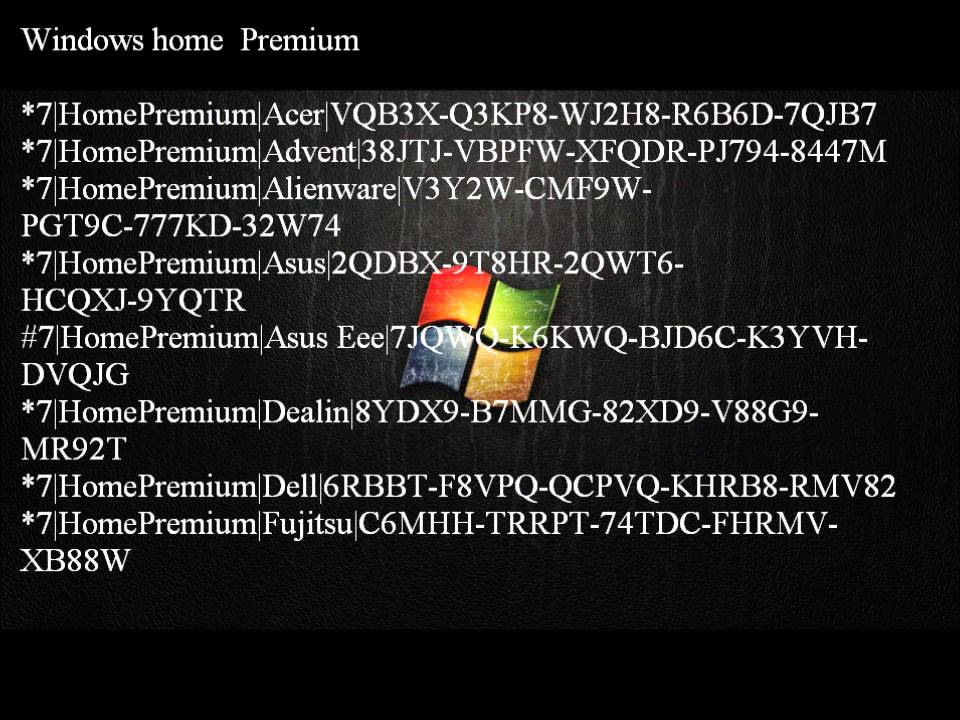 Windows 7 Home Premium 64 Key Generator
